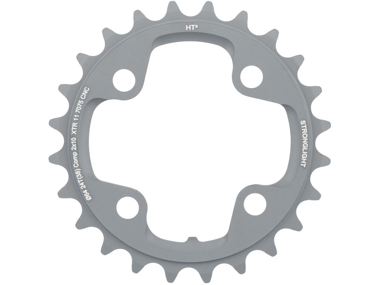 Stronglight HT3 Kettenblatt Shimano XTR M980 10-fach, 4-Arm, 104/64 Mm Lochkreis 3 Stronglight HT3 Kettenblatt Shimano XTR M980 10-fach, 4-Arm, 104/64 Mm Lochkreis