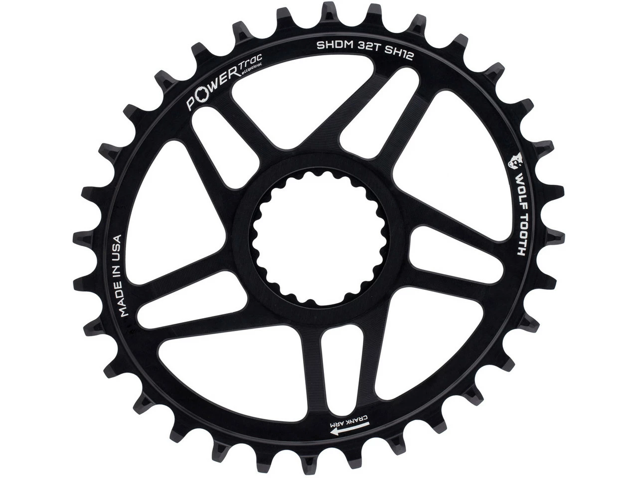 Wolf Tooth Components Elliptical Direct Mount Kettenblatt Shimano Für HG+ 12-fach Kette 3 Wolf Tooth Components Elliptical Direct Mount Kettenblatt Shimano Für HG+ 12-fach Kette