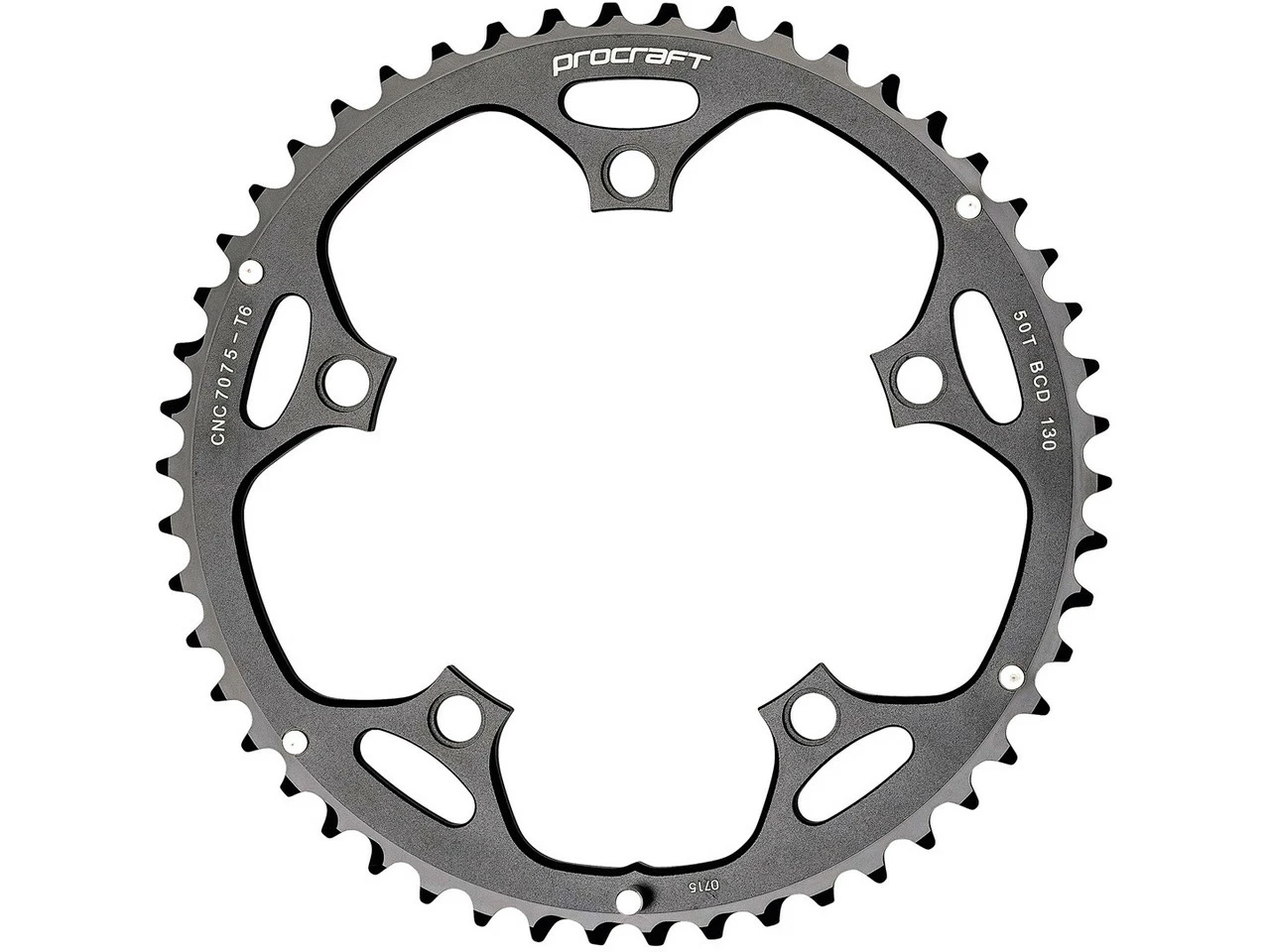 Procraft Kettenblatt 10-fach, 5-Arm, 130mm Lochkreis 4 Procraft Kettenblatt 10-fach, 5-Arm, 130mm Lochkreis – Bild 2