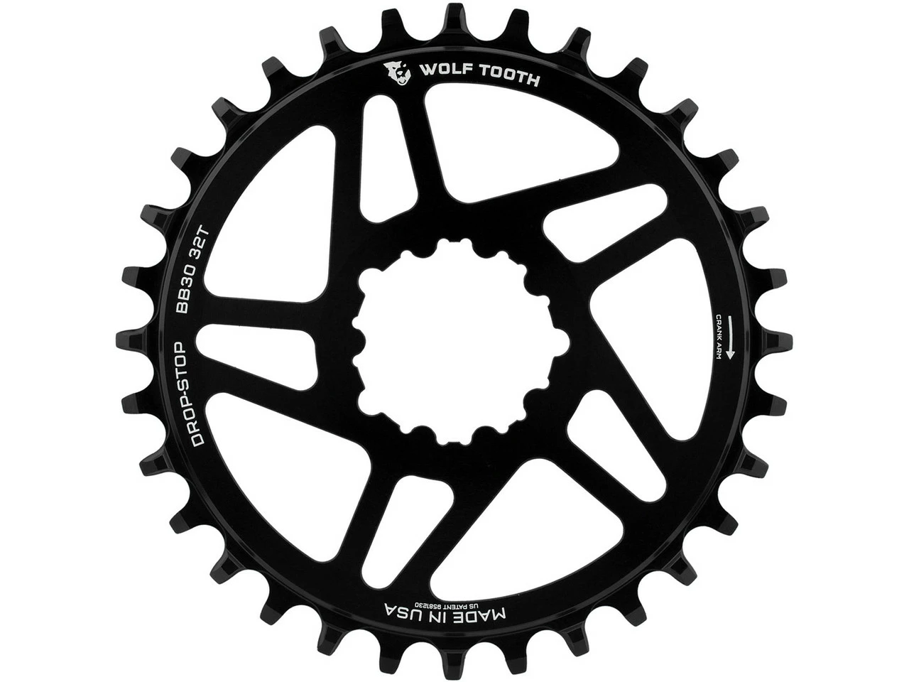 Wolf Tooth Components Direct Mount Kettenblatt Für SRAM BB30 3 Wolf Tooth Components Direct Mount Kettenblatt Für SRAM BB30