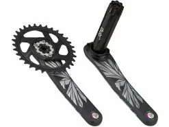 SRAM X01 Eagle CL55 DUB DM 12-fach Carbon Kurbelgarnitur -DMR BremsbelagVerkäufe 386124